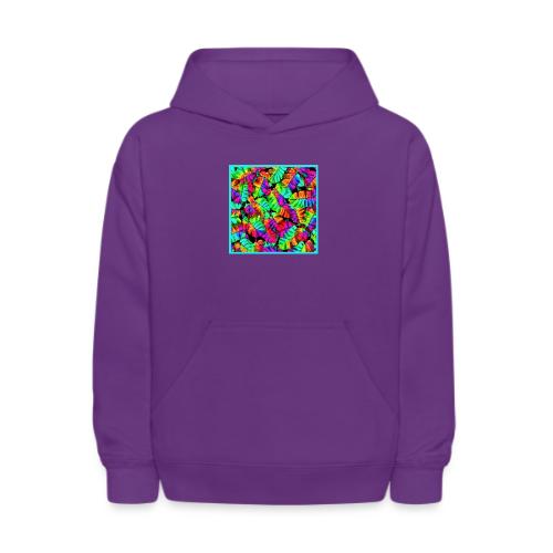 Chic Leaf Pattern Stylish Elegance - Kids' Hoodie