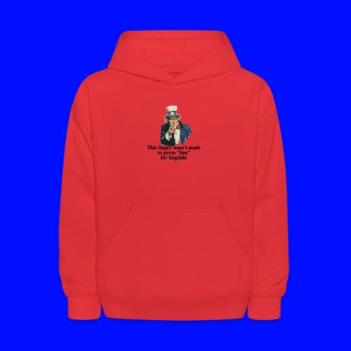 Uncle Sam - Finger - Kids' Hoodie