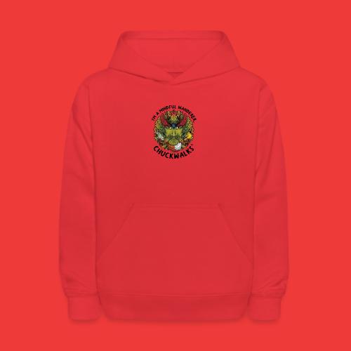 I'm A Mindful Wanderer -black text for light items - Kids' Hoodie