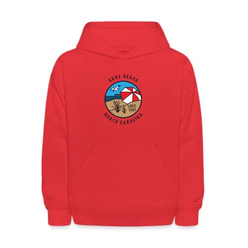 Kure Beach Day-Black Lettering-Front Only - Kids' Hoodie