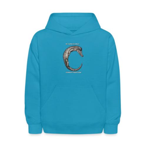 croc with text - Kids' Hoodie
