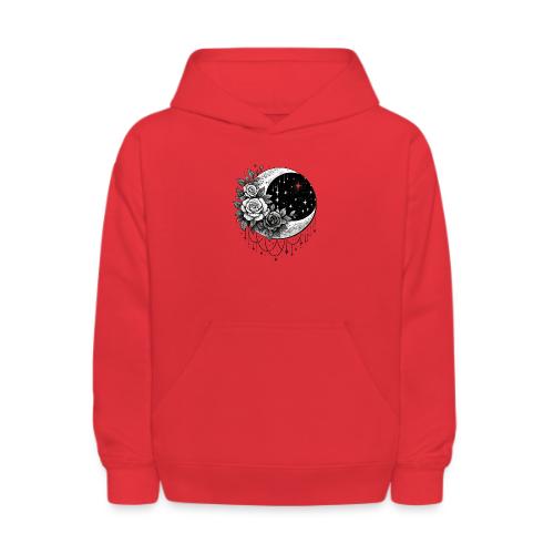 Crescent Moon Floral - Kids' Hoodie