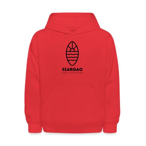 Siargao Surfing Logo black - Kids' Hoodie
