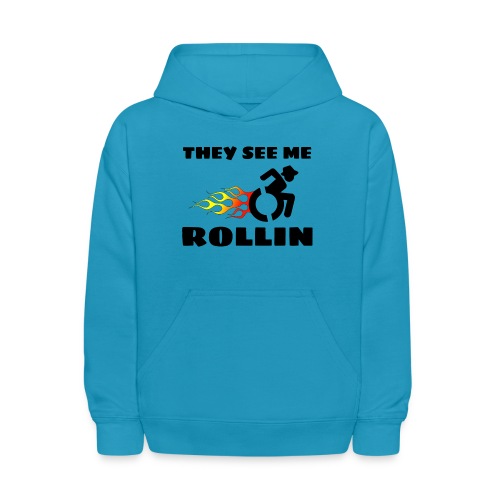They see me rolling, for wheelchair users, rollers - Kids' Hoodie