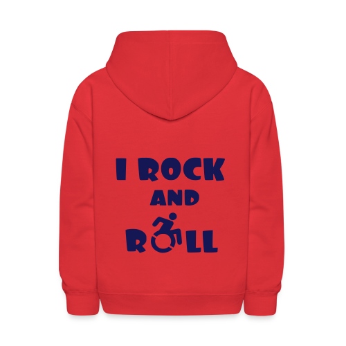 I rock and roll in my wheelchair, Music Humor * - Kids' Hoodie