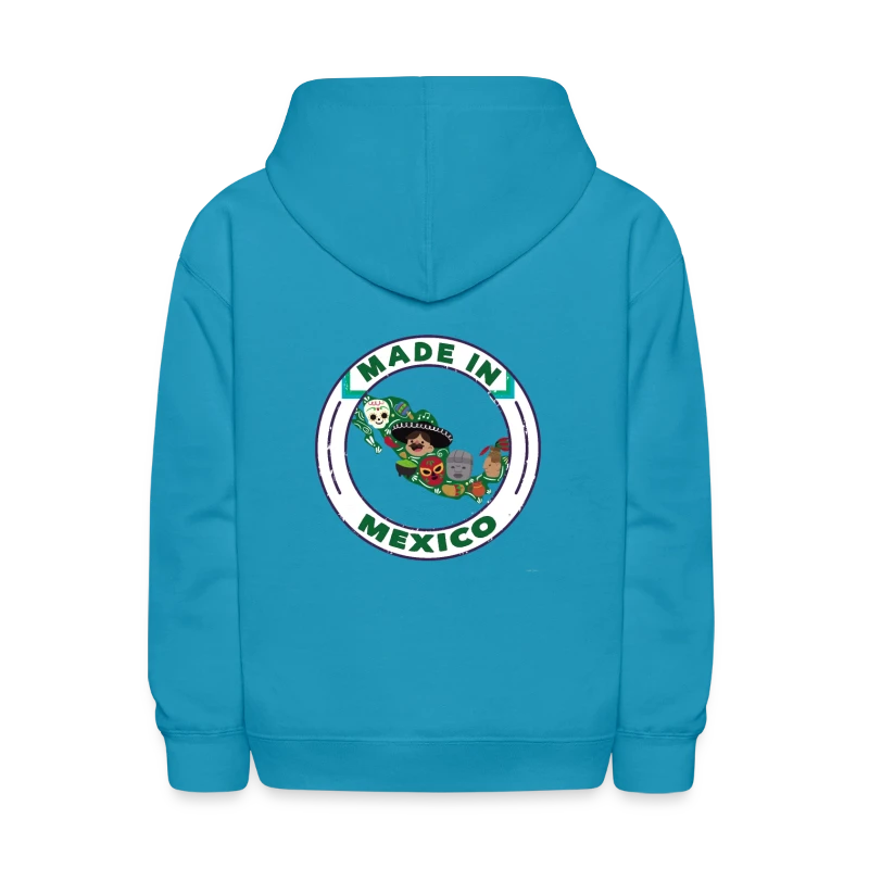 Vintage Made In Mexico T Shirt Mexico Mexas Map - Kids' Hoodie