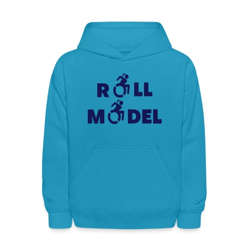 As a lady in a wheelchair i am a roll model - Kids' Hoodie