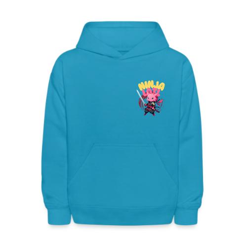 Kawaii Axolotl Ninja - Kids' Hoodie