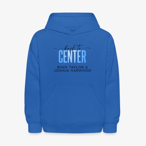 Back to Center Title Black - Kids' Hoodie