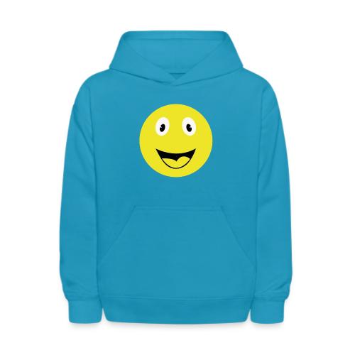 Yellow Happy Face Print - Kids' Hoodie