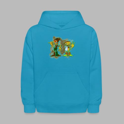 Ongher's UFO Hitchhiking Aliens - Kids' Hoodie