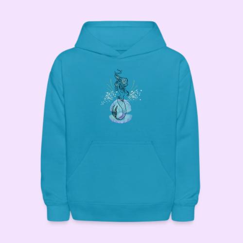 Mermaid Ocean Goddess In Shell - Fairytale Design - Kids' Hoodie