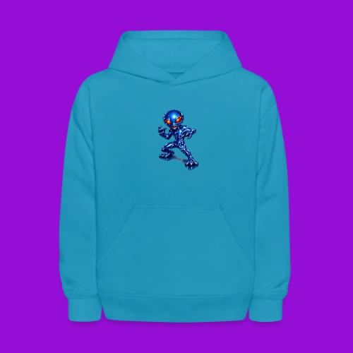 Angry Blue Alien - Kids' Hoodie