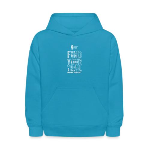 Find Your Trail Topo: National Trails Day - Kids' Hoodie