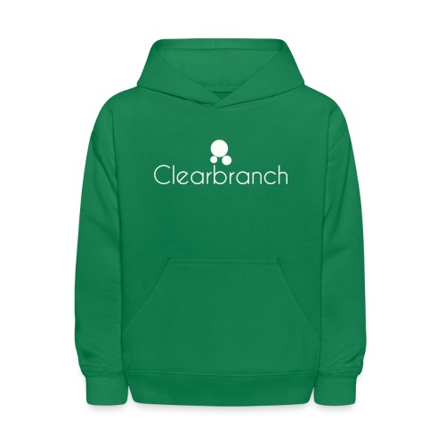Clearbranch Logo in White - Kids' Hoodie