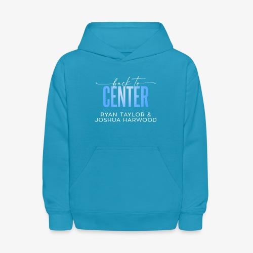 Back to Center Title White - Kids' Hoodie