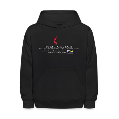 FUMCSD Logo (white text) - Kids' Hoodie