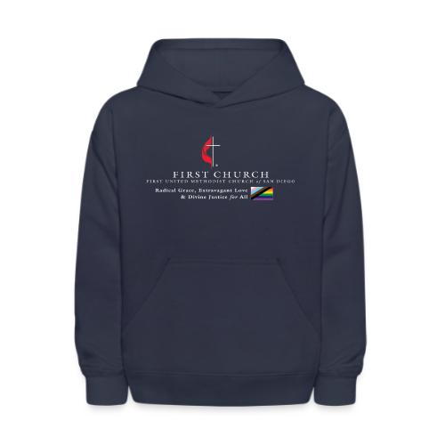 FUMCSD Logo (white text) - Kids' Hoodie