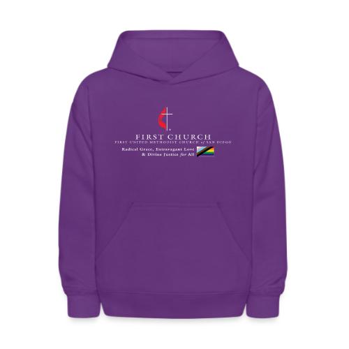 FUMCSD Logo (white text) - Kids' Hoodie