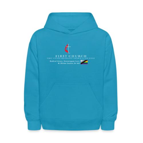 FUMCSD Logo (white text) - Kids' Hoodie