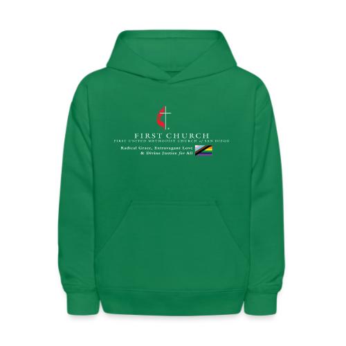FUMCSD Logo (white text) - Kids' Hoodie