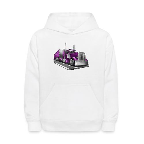 Tracktor Trailer Semi Truck Big Rig - Kids' Hoodie