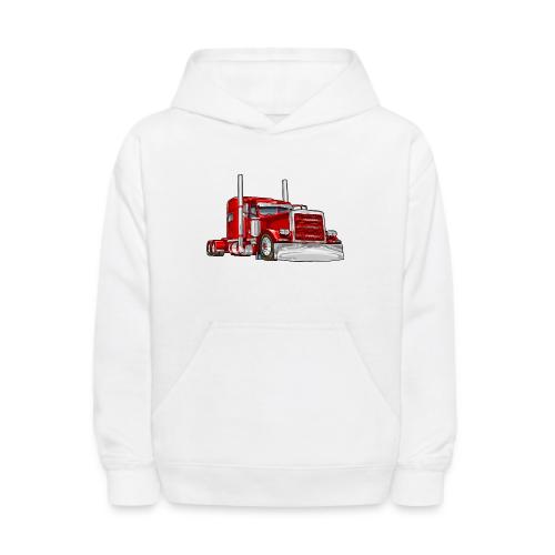 Classic Truck Big Rig 18 Wheeler - Kids' Hoodie