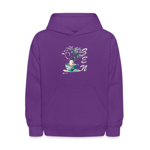Teacup Steam Creates Japanese Garden: Tranquility - Kids' Hoodie