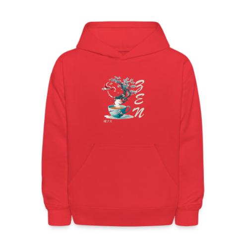 Teacup Steam Creates Japanese Garden: Tranquility - Kids' Hoodie