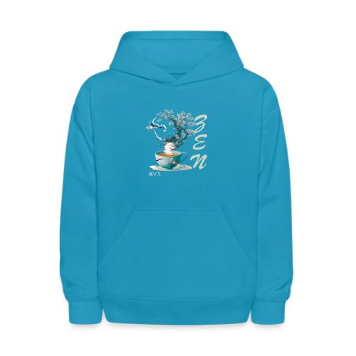 Teacup Steam Creates Japanese Garden: Tranquility - Kids' Hoodie
