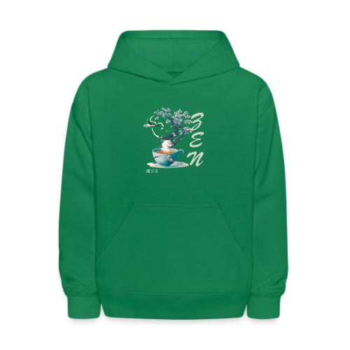 Teacup Steam Creates Japanese Garden: Tranquility - Kids' Hoodie