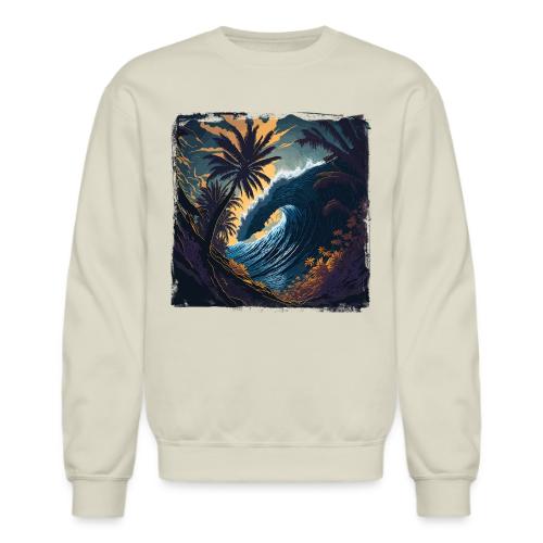 Moonlight Jungle Wave - Unisex Crewneck Sweatshirt