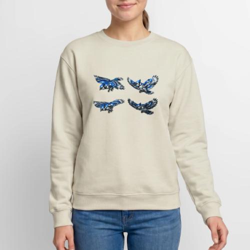 Silver Blue Jay Flight Stages - Unisex Crewneck Sweatshirt
