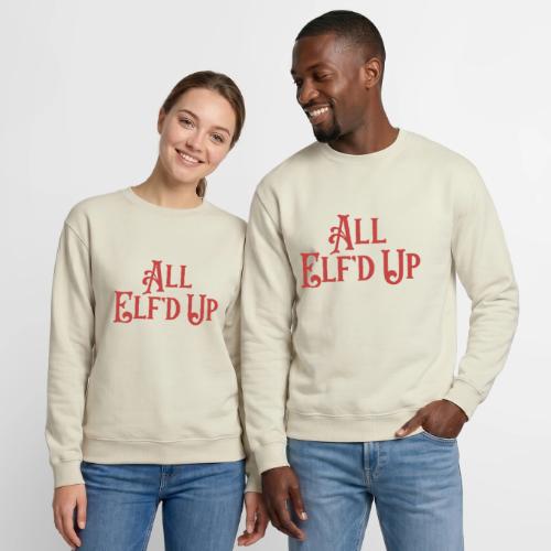 All Elf'd Up in Red - Unisex Crewneck Sweatshirt