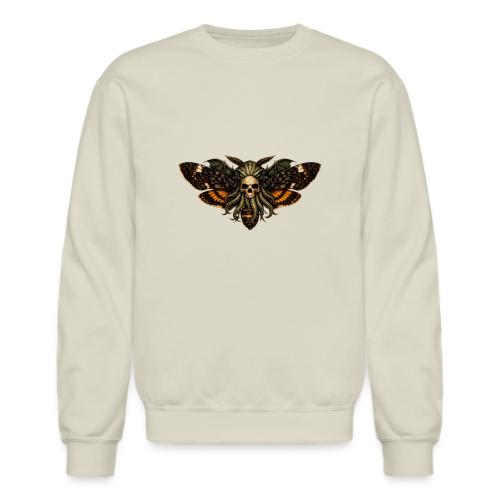 Cthulhu Moth Skull - Unisex Crewneck Sweatshirt