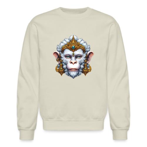 Thai Hanuman Monkey Deity Mask - Unisex Crewneck Sweatshirt