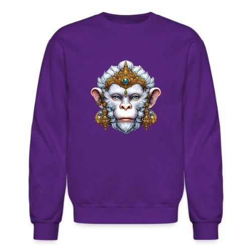 Thai Hanuman Monkey Deity Mask - Unisex Crewneck Sweatshirt