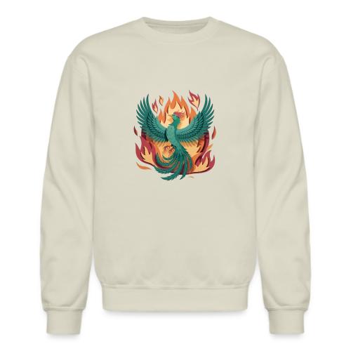 Phoenix Rising Mythical Fire Bird Fantasy Design - Unisex Crewneck Sweatshirt