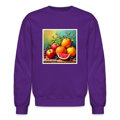 Fresh Fruits in a Perfect Mix Design - Unisex Crewneck Sweatshirt