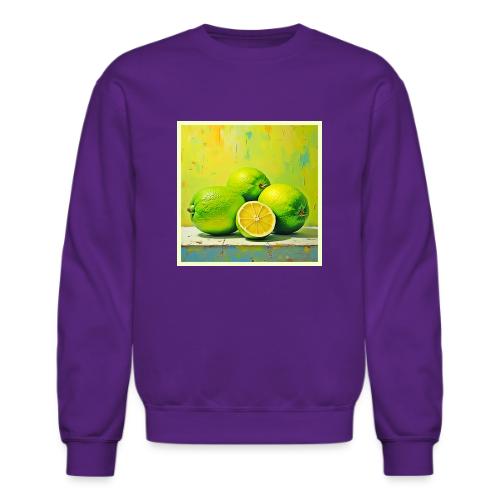 Limes' Bright Summer Pop Design - Unisex Crewneck Sweatshirt