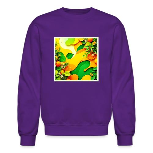 Fresh Citrus Summer Vibes Art - Unisex Crewneck Sweatshirt