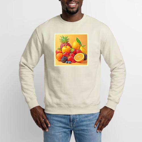 Fresh Bounty: Vibrant Fruit Harvest Art - Unisex Crewneck Sweatshirt