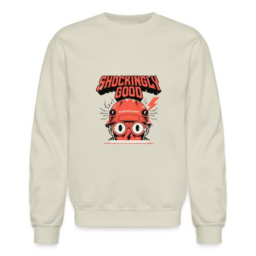 Funny Shockingly Good Electrician - Unisex Crewneck Sweatshirt