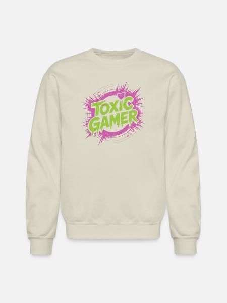 Toxic Gamer - Unisex Crewneck Sweatshirt - Sand