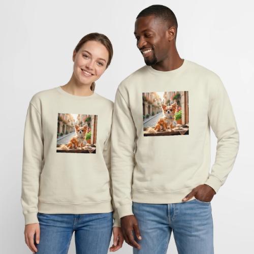 Morning coffee Chihuahua - Unisex Crewneck Sweatshirt