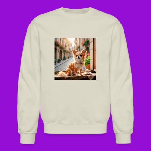 Morning coffee Chihuahua - Unisex Crewneck Sweatshirt
