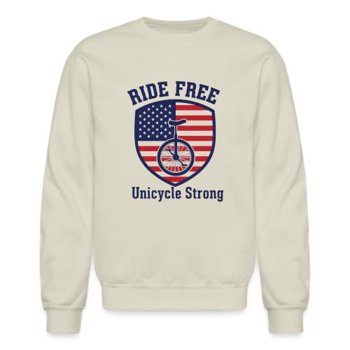Ride Free Uni Strong - Unisex Crewneck Sweatshirt