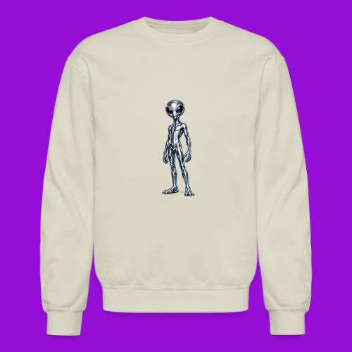Silver Alien - Unisex Crewneck Sweatshirt