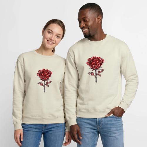 Silver Rose - Unisex Crewneck Sweatshirt