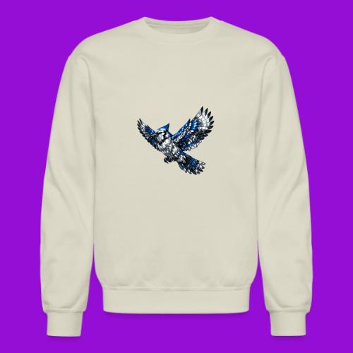 Silver Blue Jay in Flight - Unisex Crewneck Sweatshirt